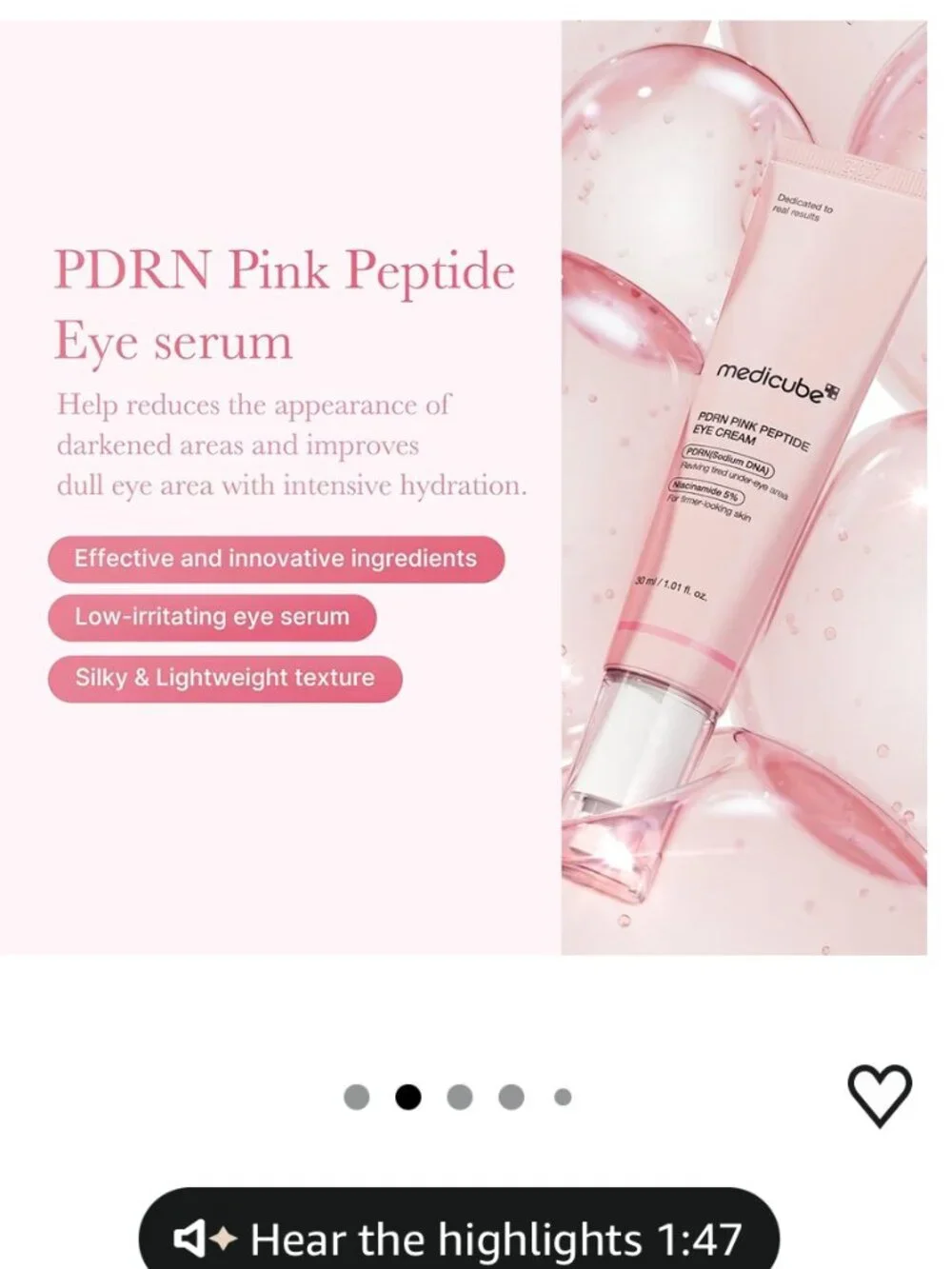 Medicube set of eyepatches and eye serum-NEW